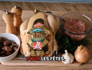 Chapon Fermier d’Auvergne farci aux marrons