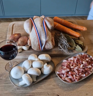Poulet Fermier d’Auvergne à la vigneronne Poulet Fermier d’Auvergne à la vigneronne